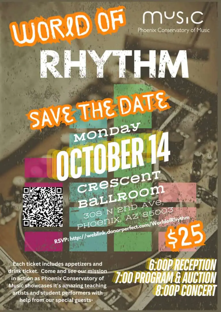 World of Rhythm Event flyer, October 14, 2024.